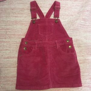 NWOT girls Jamie Kay Raspberry pink corduroy jumper overall dress